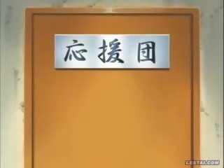 Hentai anime skole jobb kvinne slo av classmates
