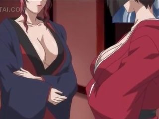 Υπέροχος hentai θεά τσιμπουκώνοντας και άλμα μεγάλος καβλί