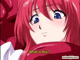 Raudonplaukiai anime smashing išgręžtas allhole iki tentacles