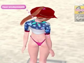 Pievilcīgs pludmale 3 gameplay - hentai spēle