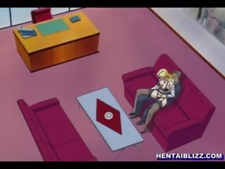Lingeris văn phòng phụ nữ hentai được vắt cô ấy bigtits và