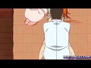Giapponese hentai prende massaggio in suo anale e fica da esperto