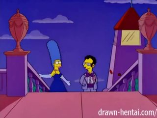 Simpsons 臟 電影 - marge 和 artie afterparty