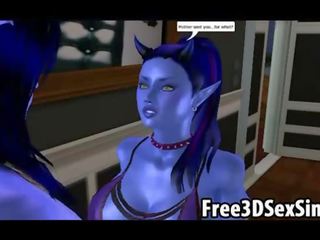 Turned on 3d multik avatar aliens doing the ýigrenji