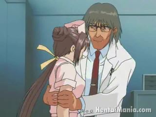 Olahraga anime jururawat mendapat besar jag mengusik dan basah retak humped oleh yang desiring surgeon